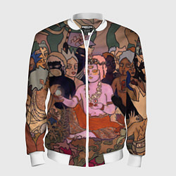 Бомбер мужской BRING ME THE HORIZON ART, цвет: 3D-белый
