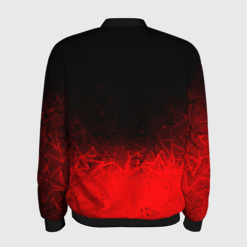 Мужской бомбер КРАСНО-ЧЕРНЫЙ ГРАДИЕНТ / 3D-Черный – фото 2