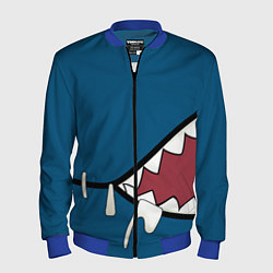 Бомбер мужской Акула gawr gura, цвет: 3D-синий