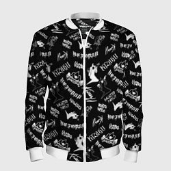 Бомбер мужской KIZARU HAUNTED FAMILY, цвет: 3D-белый