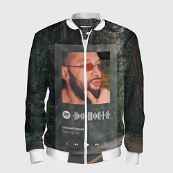 Бомбер мужской Camry 3 5 Spotify - QR, цвет: 3D-белый