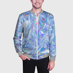 Бомбер мужской 3d ice glitch, цвет: 3D-меланж — фото 2
