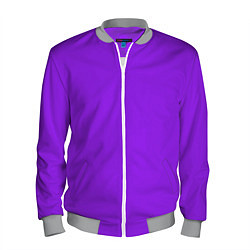 Бомбер мужской Фиолетовый, цвет: 3D-меланж