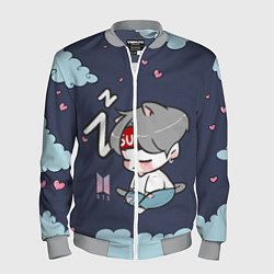 Бомбер мужской BTS Sleep, цвет: 3D-меланж