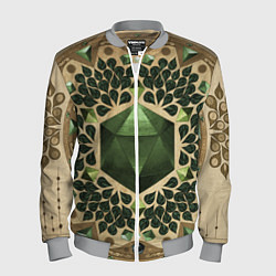 Бомбер мужской DnD Dices: Pattern, цвет: 3D-меланж
