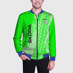 Бомбер мужской SKODA, цвет: 3D-синий — фото 2