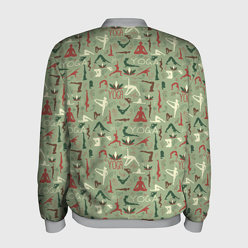 Мужской бомбер Йога / 3D-Меланж – фото 2