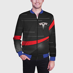 Бомбер мужской TESLA ABSTRACT ТЕСЛА СПОРТ, цвет: 3D-синий — фото 2