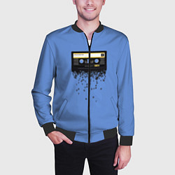 Бомбер мужской Касета из 0 и 1, цвет: 3D-черный — фото 2