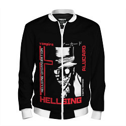 Бомбер мужской Hellsing, цвет: 3D-белый