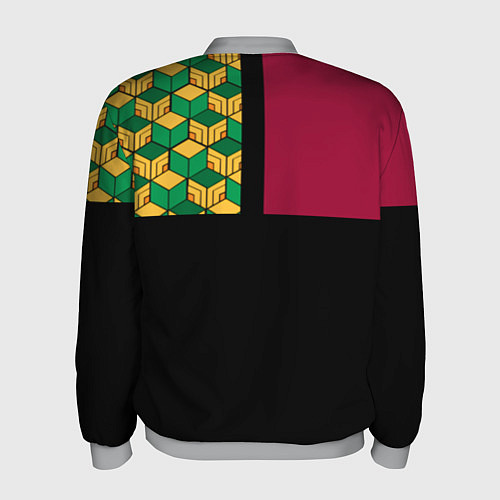 Мужской бомбер Гию Томиока Kimetsu no Yaiba / 3D-Меланж – фото 2