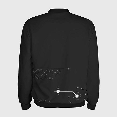 Мужской бомбер Desert Eagle: Printstream Graphite / 3D-Черный – фото 2