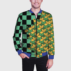 Бомбер мужской ТАНДЖИРО И ТОМИОКА, цвет: 3D-синий — фото 2