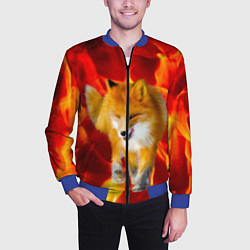 Бомбер мужской Fire Fox, цвет: 3D-синий — фото 2