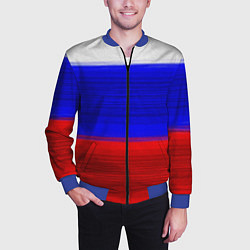 Бомбер мужской Флаг России, цвет: 3D-синий — фото 2