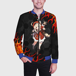 Бомбер мужской Genshin Impact - Klee, цвет: 3D-синий — фото 2