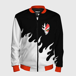 Бомбер мужской BLEACH FIRE БЛИЧ ОГОНЬ, цвет: 3D-красный