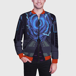 Бомбер мужской Solo Leveling, цвет: 3D-красный — фото 2