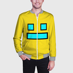 Бомбер мужской Geometry Dash: Smile, цвет: 3D-меланж — фото 2
