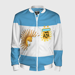 Бомбер мужской Сборная Аргентины, цвет: 3D-белый