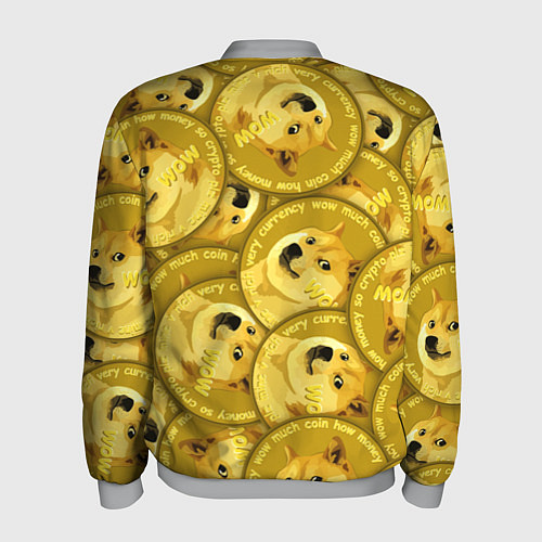Мужской бомбер DOGECOIN DOGE ДОГИКОИН / 3D-Меланж – фото 2