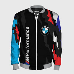Бомбер мужской BMW M PERFORMANCE БМВ М, цвет: 3D-меланж