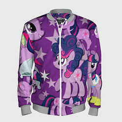 Бомбер мужской Twilight Sparkle, цвет: 3D-меланж
