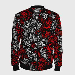 Бомбер мужской KoЯn KoЯn KoЯn, цвет: 3D-черный
