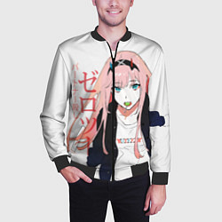 Бомбер мужской Zero Two, Darling in the Franx, цвет: 3D-черный — фото 2