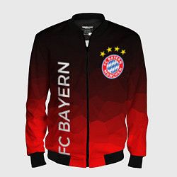 Бомбер мужской ФК БАВАРИЯ BAYERN МЮНХЕН, цвет: 3D-черный