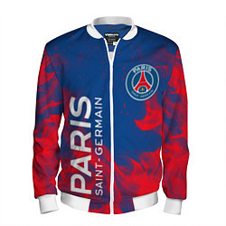 Бомбер мужской ФК ПСЖ PARIS SAINT GERMAIN, цвет: 3D-белый