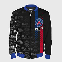 Бомбер мужской ФК ПСЖ PARIS SAINT GERMAIN, цвет: 3D-синий