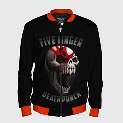 Бомбер мужской Five Finger Death Punch 5FDP, цвет: 3D-красный