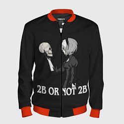 Бомбер мужской 2B OR NOT 2B, цвет: 3D-красный