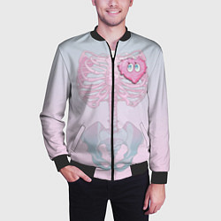 Бомбер мужской Yumemi Riamu Риаму Юмэми, цвет: 3D-черный — фото 2