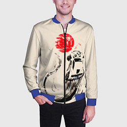 Бомбер мужской Flying car, цвет: 3D-синий — фото 2