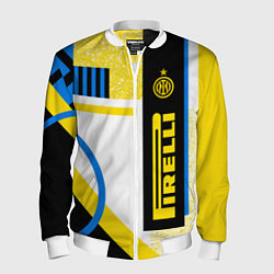Бомбер мужской ФК «Интер Милан» 202021, цвет: 3D-белый