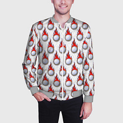 Бомбер мужской Волейбол, цвет: 3D-меланж — фото 2