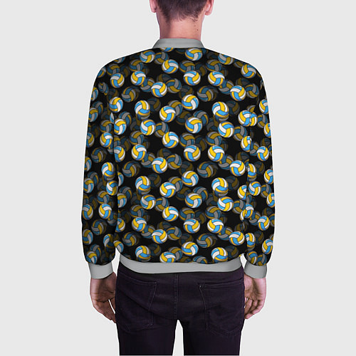 Мужской бомбер Волейбол / 3D-Меланж – фото 4