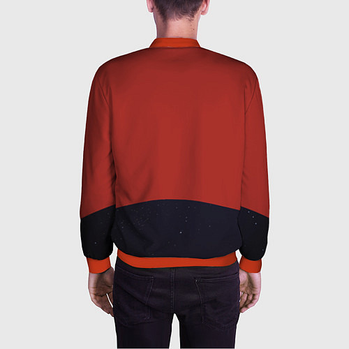 Мужской бомбер Cowboy Bebop - Spike / 3D-Красный – фото 4