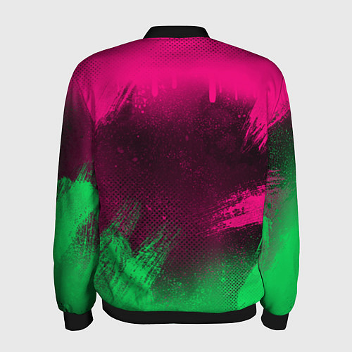 Мужской бомбер NEON HONDA НЕОН ХОНДА / 3D-Черный – фото 2