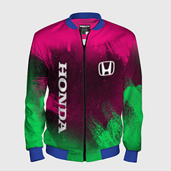Бомбер мужской NEON HONDA НЕОН ХОНДА, цвет: 3D-синий