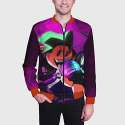 Бомбер мужской Бойфренд Boyfriend FNF, цвет: 3D-красный — фото 2