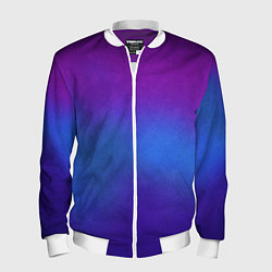 Бомбер мужской Leather gradient, цвет: 3D-белый