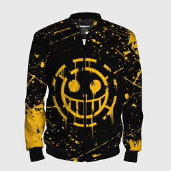 Бомбер мужской ONE PIECE PIRATES ВАН ПИС ПИРАТЫ ЖЁЛТЫЙ, цвет: 3D-черный