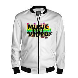 Бомбер мужской Merch - DJ MUSICVIDEO, цвет: 3D-черный