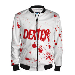 Бомбер мужской Dexter logo Декстер брызги крови, цвет: 3D-черный