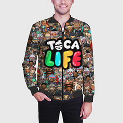 Бомбер мужской Toca Life, цвет: 3D-черный — фото 2
