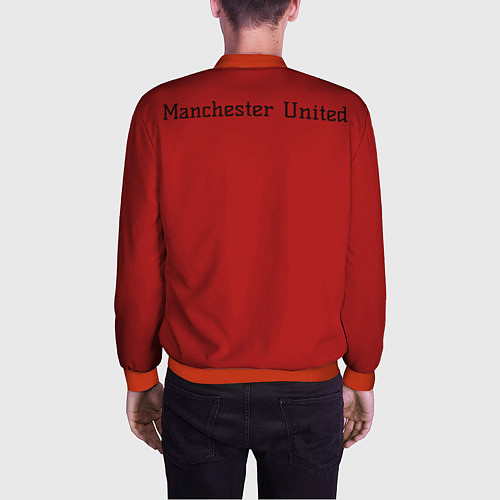 Мужской бомбер Manchester United F C / 3D-Красный – фото 4