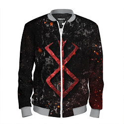 Мужской бомбер BERSERK LOGO GRUNGE RED